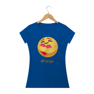 Nome do produtoCamisa Feminina Emoji #Força +Cores