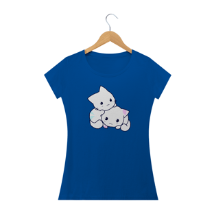 Nome do produtoCamisa Feminina Gatos Fofos +Cores