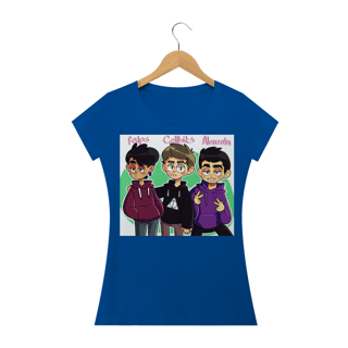 Nome do produto Camiseta Felps, Cellbit e Alanzoka ( Feminina )