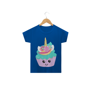Nome do produtoCamiseta infantil Cup Cake Unicórnio