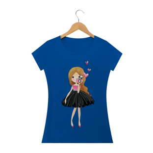 Nome do produtocamiseta menina fotógrafa 