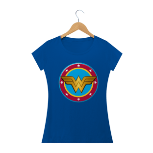 Nome do produtoCamiseta feminina Mulher Maravilha Dourado