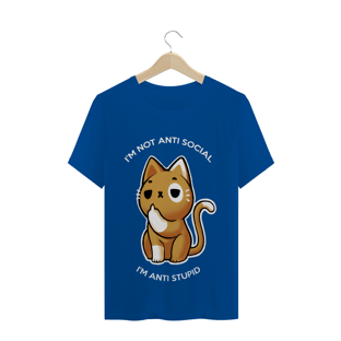 Nome do produtoCamiseta Não Sou Antissocial (gatos)