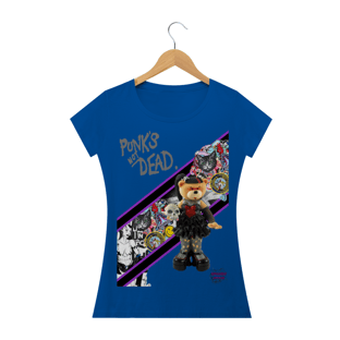 Nome do produtoPunk's Not Dead!!!! Camisa Feminina Baby Long Quality