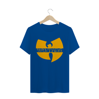 Nome do produtoCamiseta de Malha Quality Wu Tang Clan Logo Texto Tradicional Amarelo