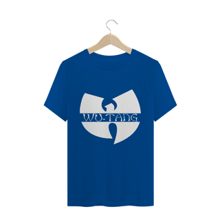 Nome do produtoCamiseta de Malha Quality Wu Tang Clan Logo Texto Tradicional Branco