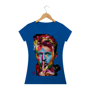 Nome do produtoDavid Bowie! Camisa Feminina Baby Long Quality