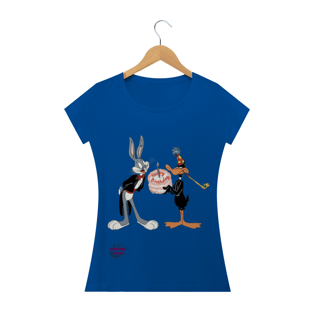 Nome do produtoPernalonga e Patolino! Camisa Feminina Baby Long Quality