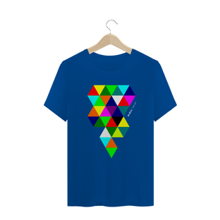Nome do produtoTriângulos Coloridos, Camiseta Masculina, Bluza.com.br