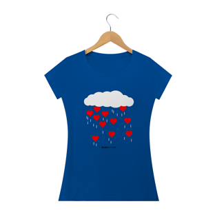 Nome do produtoChuva de Corações, Camiseta Feminina, Bluza.com.br
