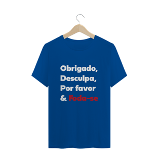 Nome do produtocamiseta unissex - obrigado, desculpa, por favor...