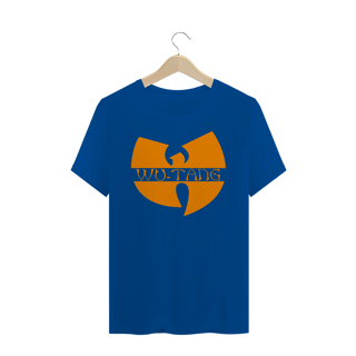 Nome do produtoCamiseta de Malha Quality Wu Tang Clan Logo Texto Tradicional Laranja
