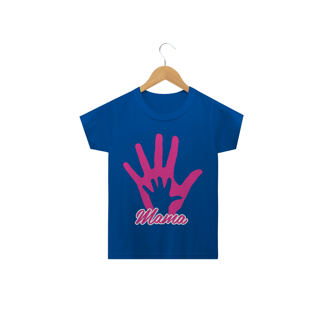 Nome do produto Camiseta Classic Infantil Estampa Mão Mamãe