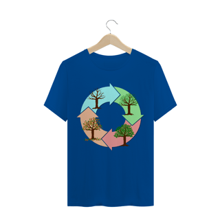 Nome do produto Camiseta Quality Masculina Estampa Ciclo de vida das árvores