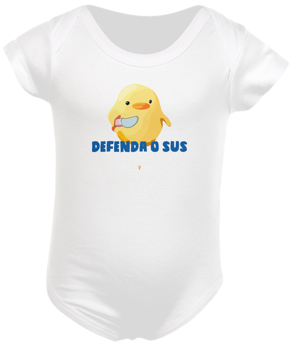 Nome do produto: defenda o sus patinho (body infantil)