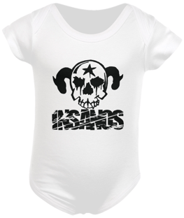 Nome do produtoBody Infantil Caveira Insanos Logo Preto
