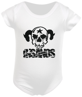 Body Infantil Caveira Insanos Logo Preto