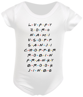 One Piece - Friends (Body Infantil - Branco)