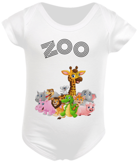 Body Infantil , tema Zoológico