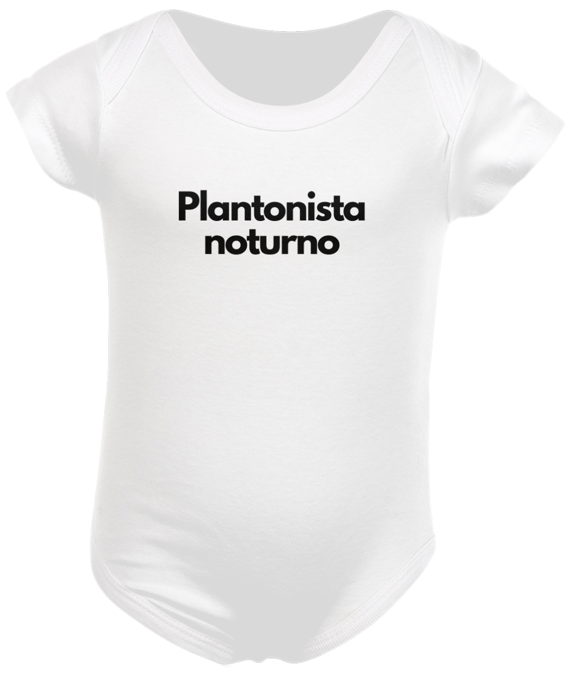 Body Branco Plantonista Noturno