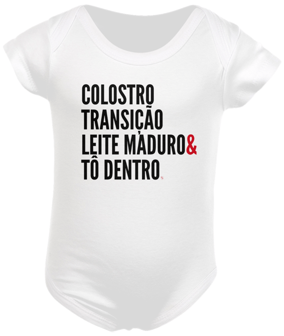 Body Branco Aleitamento Materno