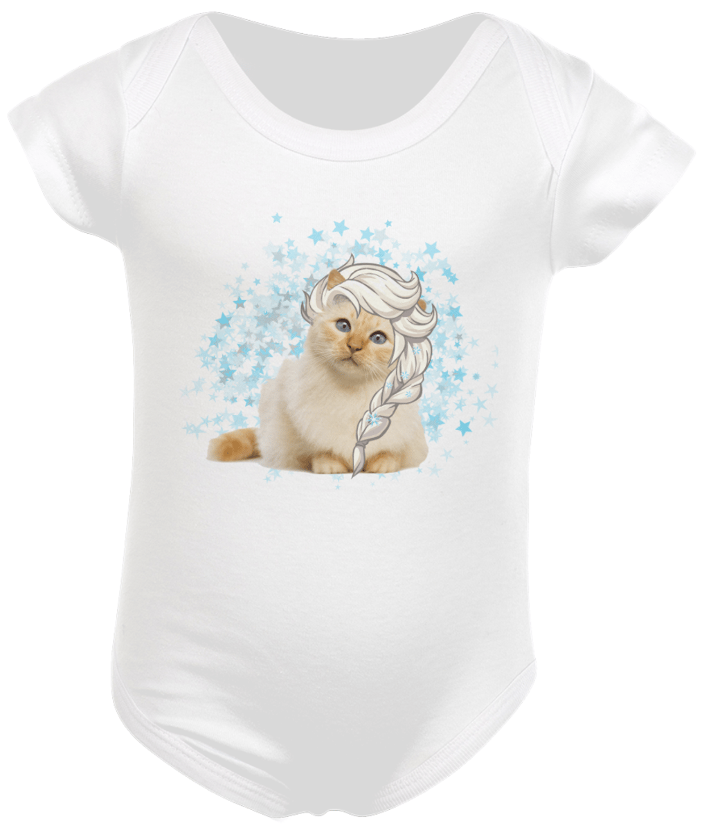 Nome do produto: Body Infantil Elsa Gato!