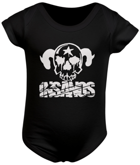 Body Infantil Insanos Caveira Logo Branco