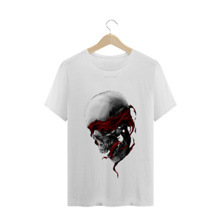 Nome do produtoGray Skull With Red Textile Illustration
