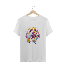 Multicolored Dog Face Illustration