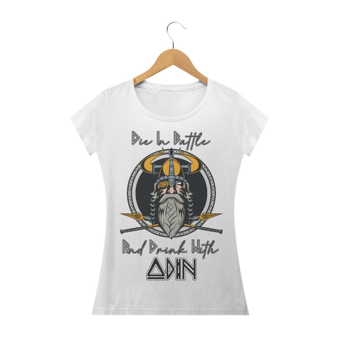 Nome do produto: CAMISETA DRINK WITH ODIN VINKINGS FEMININA