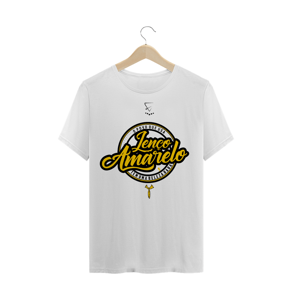 Nome do produto: CAMISETA LENÇO AMARELO