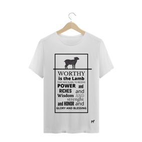 Nome do produto  Camisa AVOD - WORTHY IS THE LAMB AP 5.11,12
