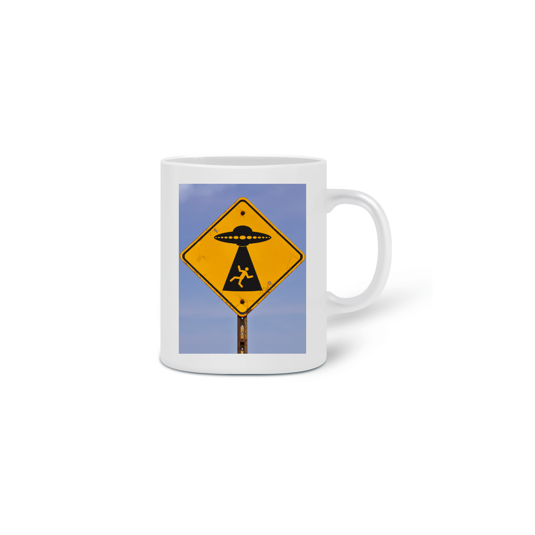 Caneca Placa Area 51