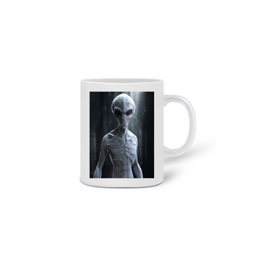 Caneca Alien Gray Abduction