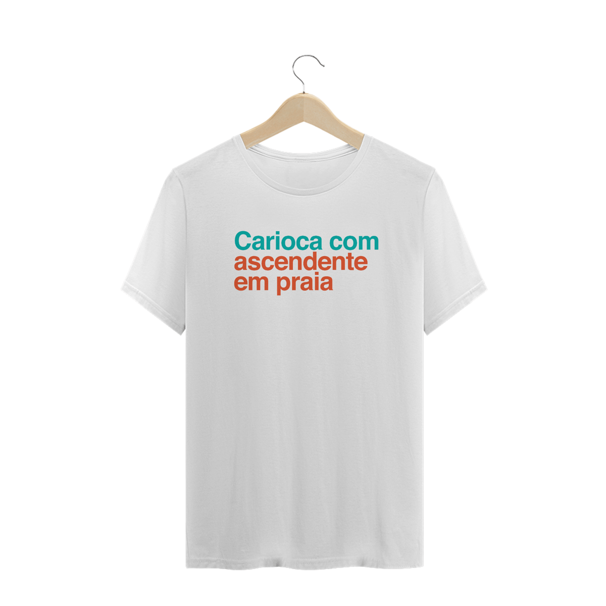 Nome do produto: Signo Carioca / T-Shirt Prime Masculina Branca