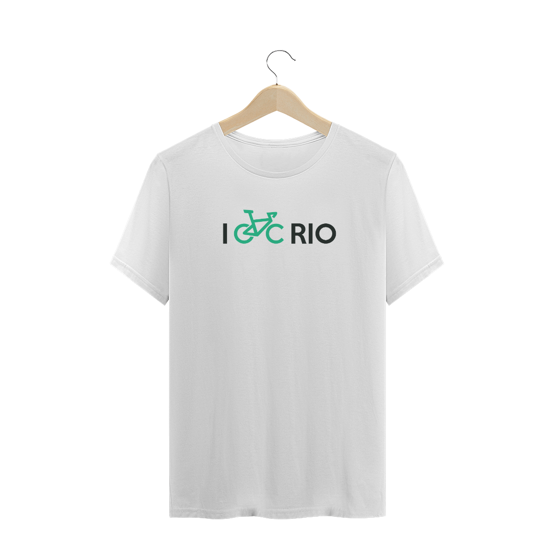 Nome do produto: Camiseta Masculina I Bike Rio Branca