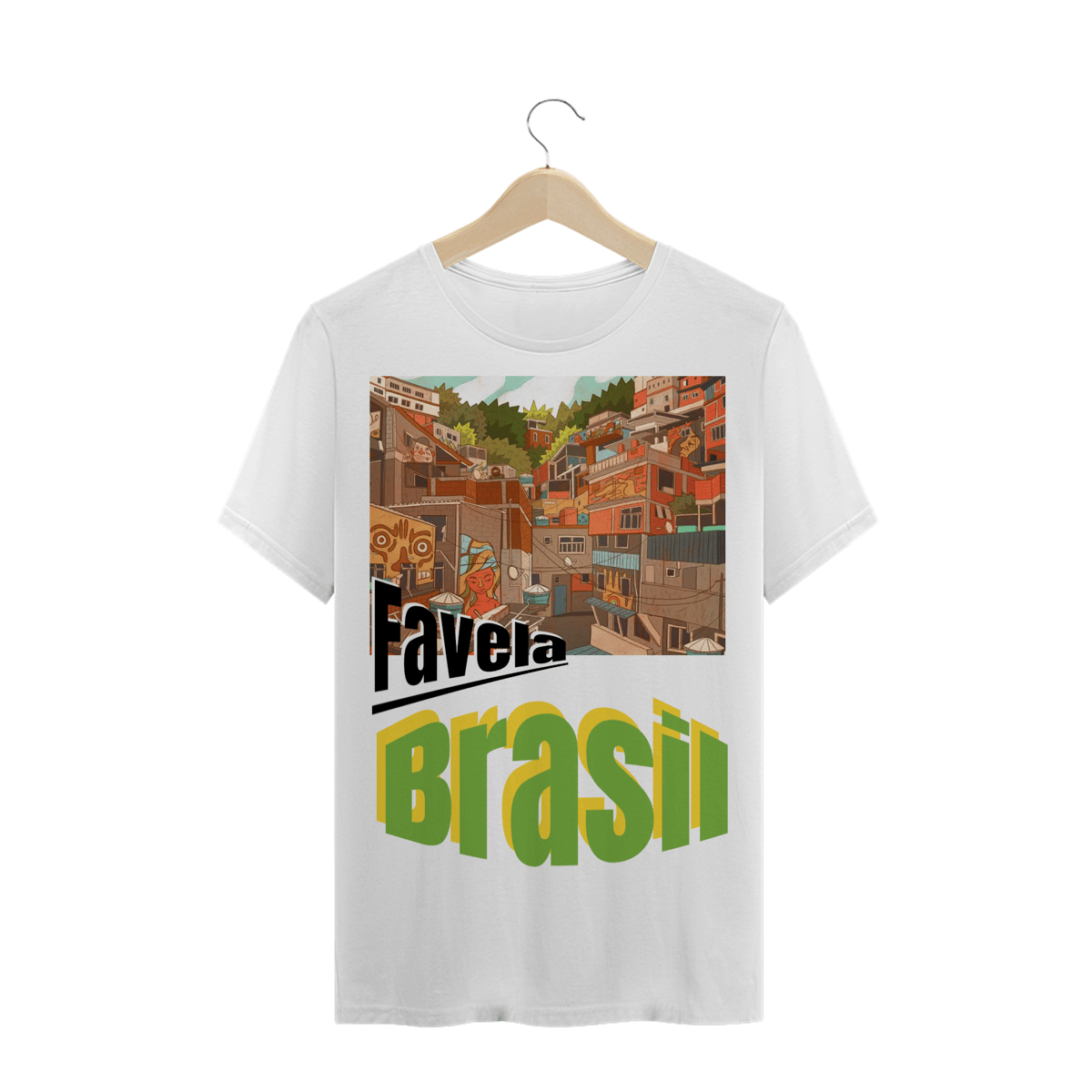 Nome do produto: Camiseta Face Brasil