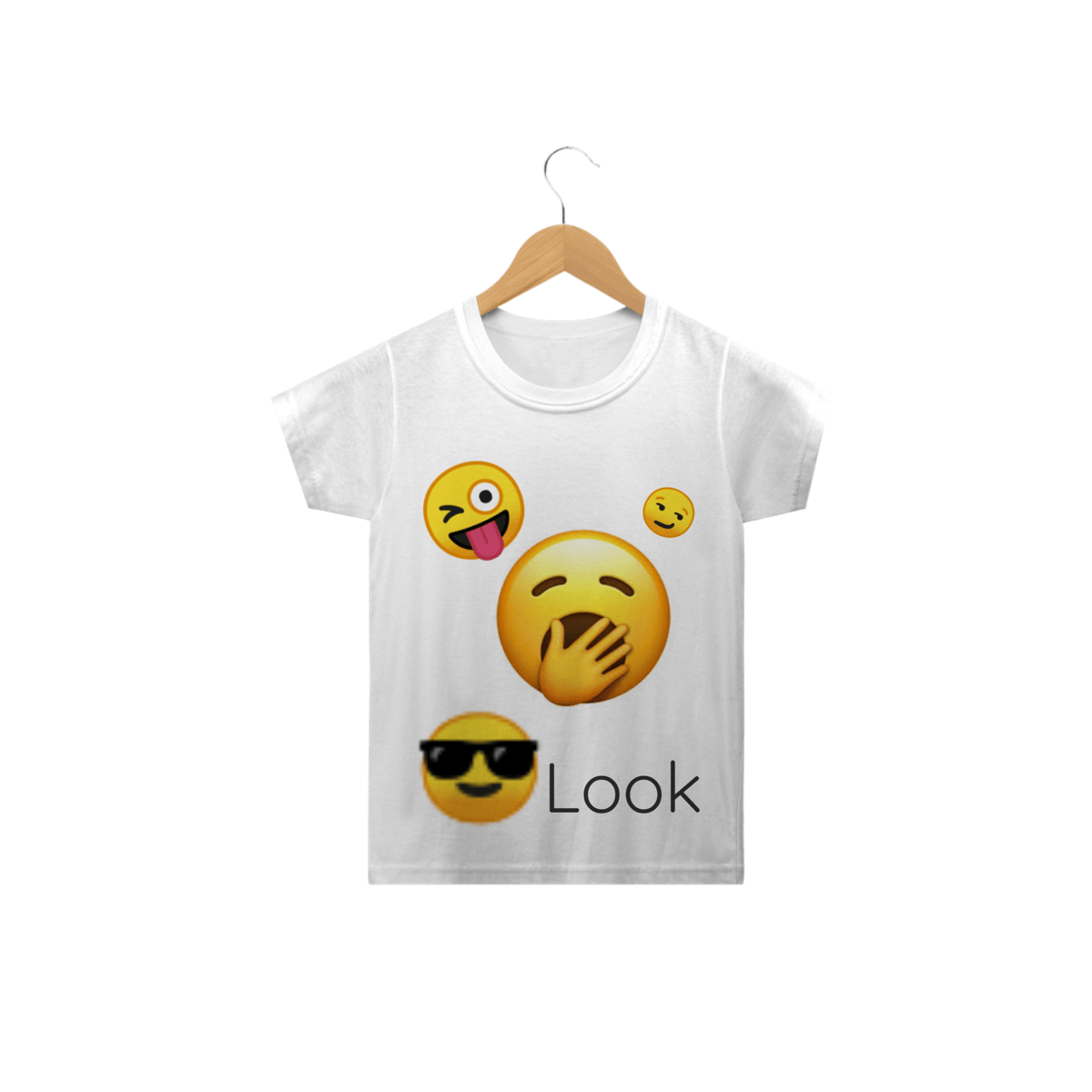 Nome do produto: Camiseta emoji infantil