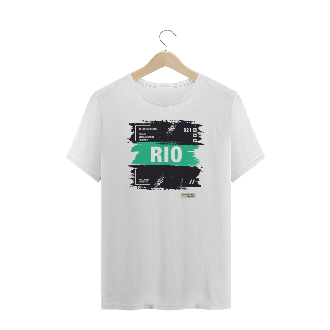 Nome do produto: Camiseta Masculina Rotas Branca