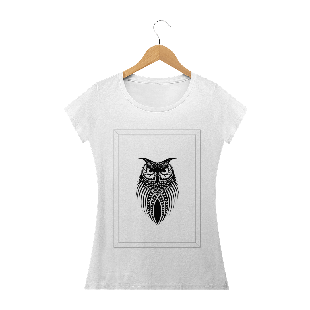 Nome do produto: Camiseta feminina coruja