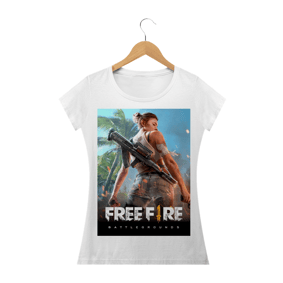 Camiseta baby look Free fire