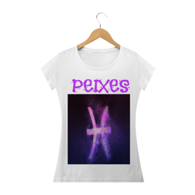 Camiseta baby look signo peixes