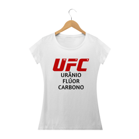 Babylook Urânio, Flúor e Carbono (UFC) Branca/Laranja/Amarelo