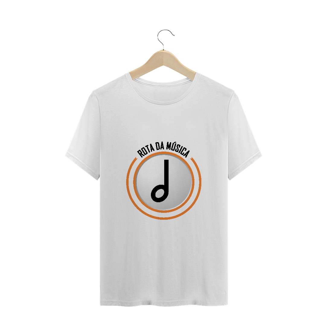 Camiseta  Branca logo Rota da Música