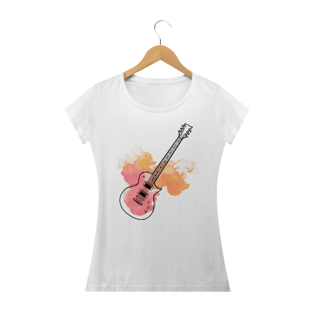 Nome do produtoBaby Look Guitar Play - branca, azul royal, vermelha, verde, amarela.