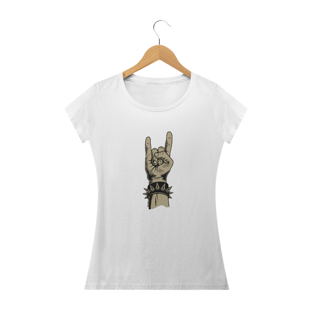 Nome do produto: Baby Look Rock and Roll - preta, branca, vermelha.