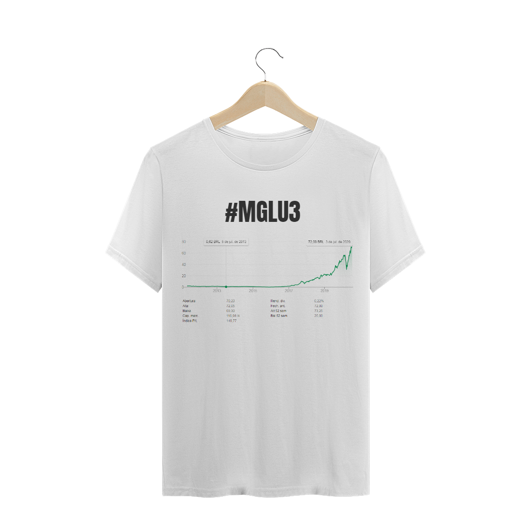 Nome do produto: Camiseta Quality -  #MGLU3 Cotação histórica