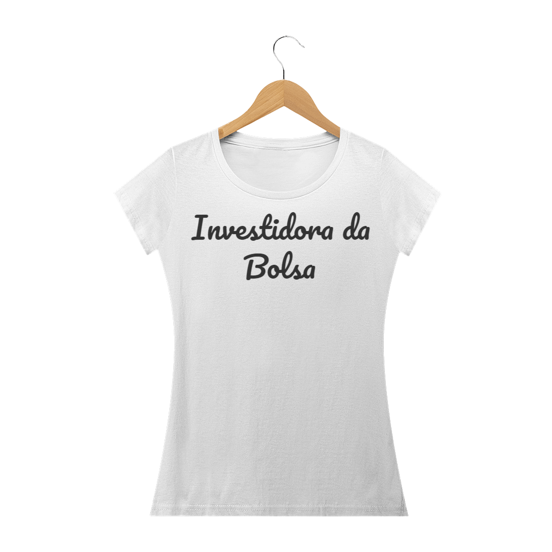 Nome do produto:  Camiseta Baby - Investidora 