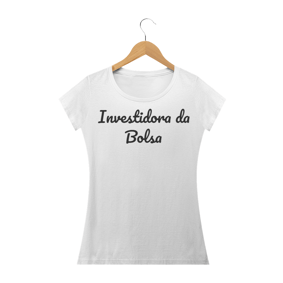  Camiseta Baby - Investidora 
