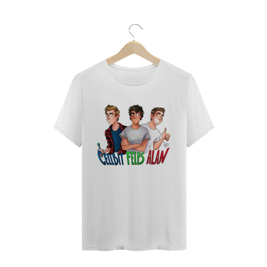 Nome do produto: Camiseta Cellbit, Felps e Alan